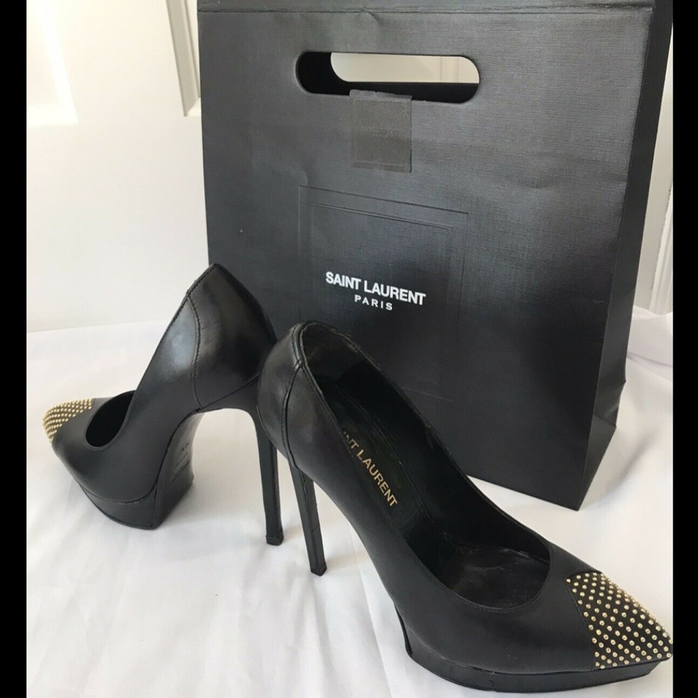 Yves Saint Laurent Women's Shoes Pump Heels 36.5 - Picture 10 of 14